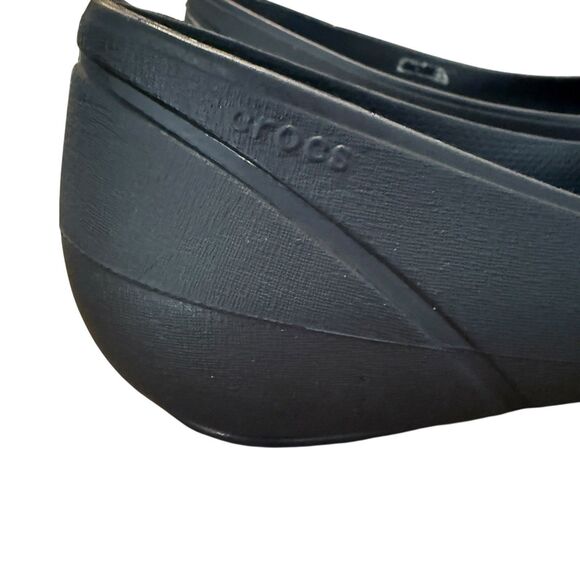 Size 9 Crocs Gianna Alice Tortoise Shell Brown Cap Toe Ballet Women Flats - Picture 4 of 7